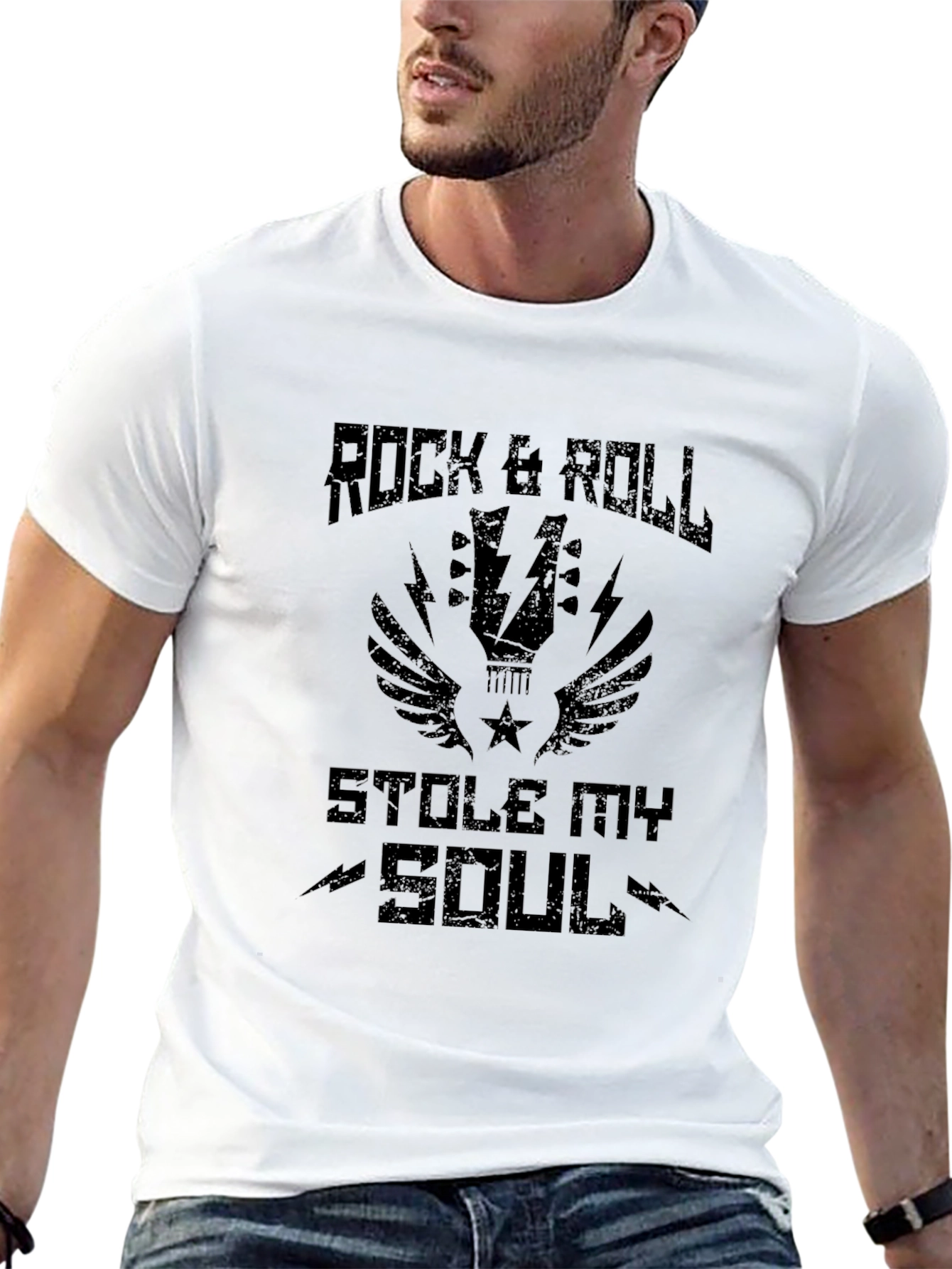 Rock & Roll Stole My Soul Graphic T-Shirt