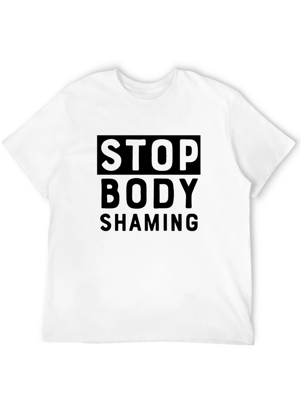 Stop Body Shaming Graphic Tee - Unisex Black Shirt