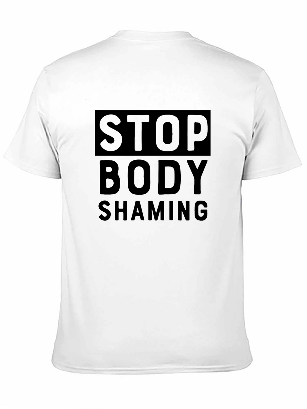 Stop Body Shaming Graphic Tee - Unisex Black Shirt