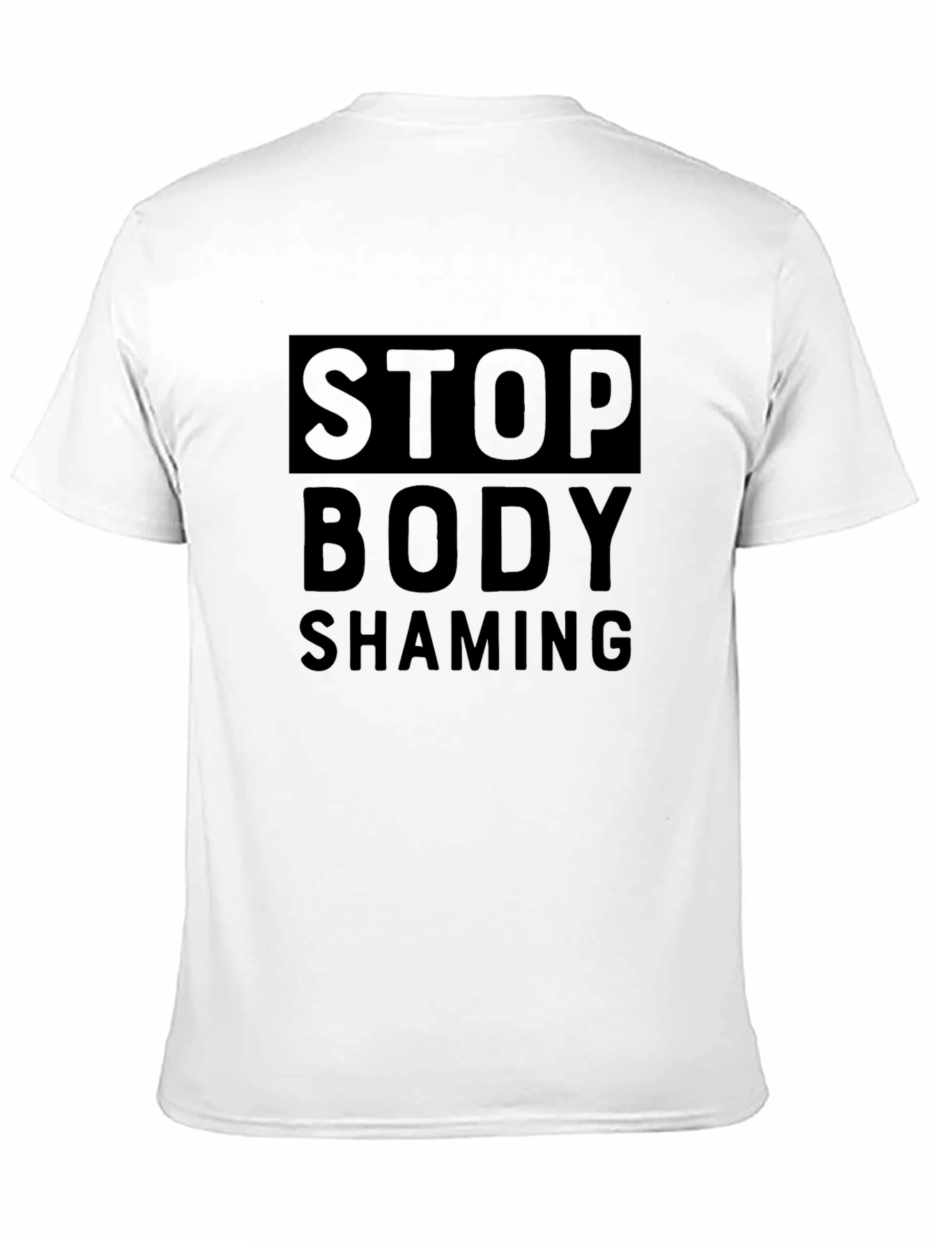 Stop Body Shaming Graphic Tee - Unisex Black Shirt
