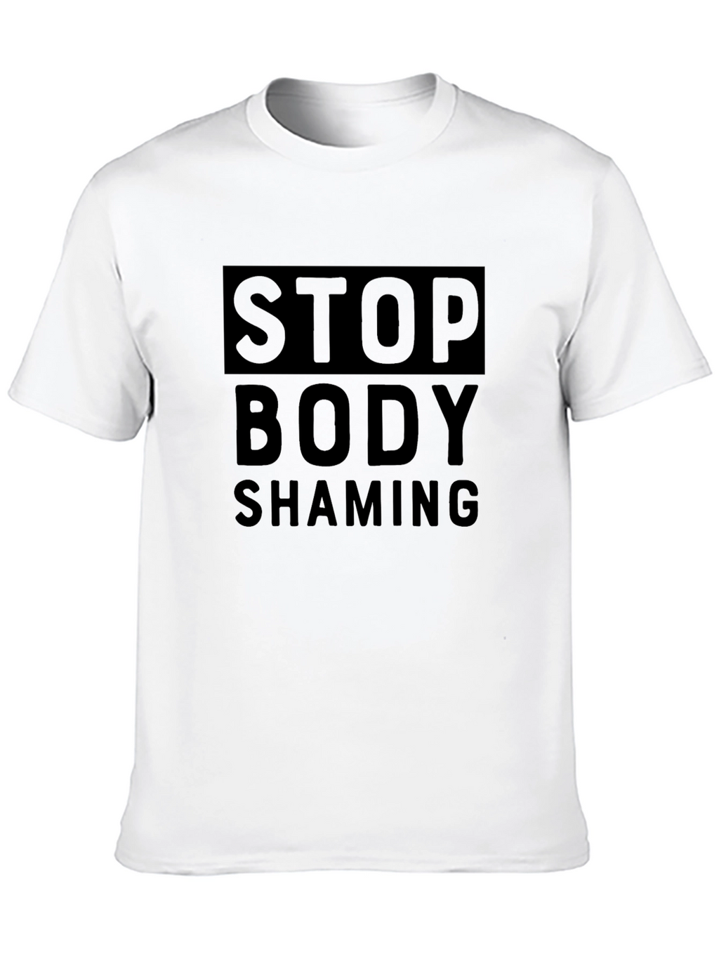 Stop Body Shaming Graphic Tee - Unisex Black Shirt