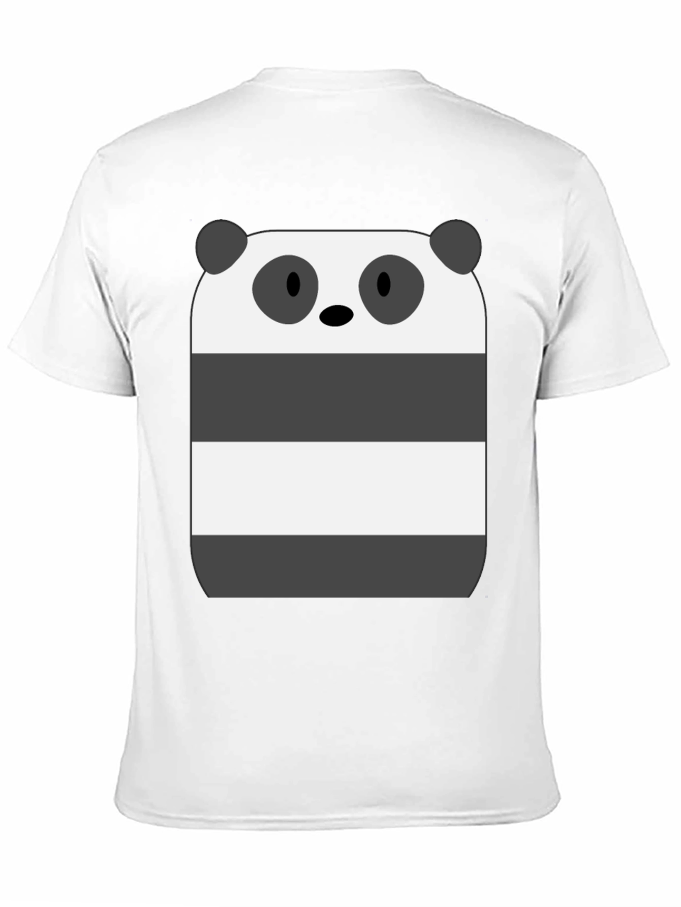 Panda Bear Graphic T-Shirt - Black Cotton Tee