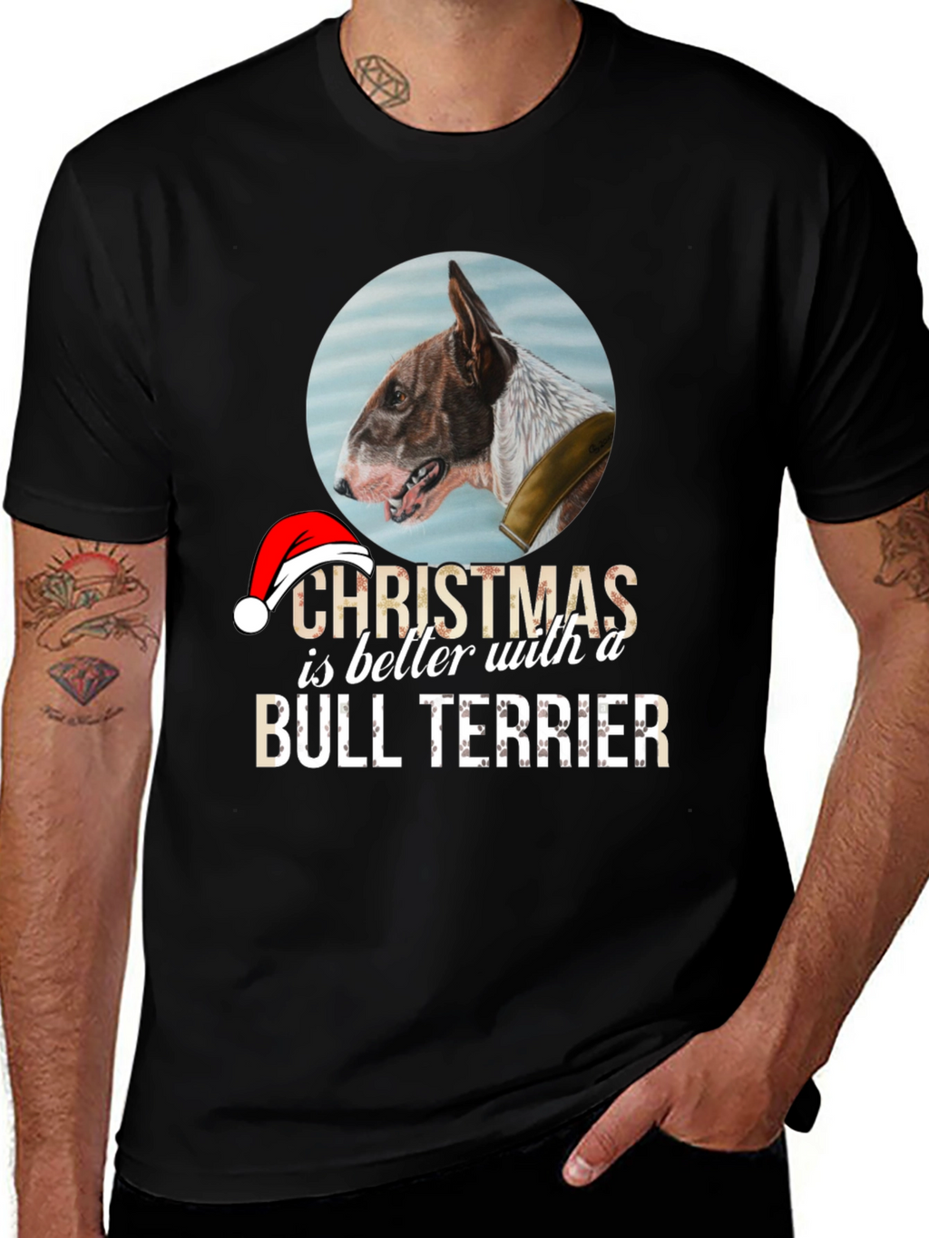Christmas Bull Terrier T-Shirt