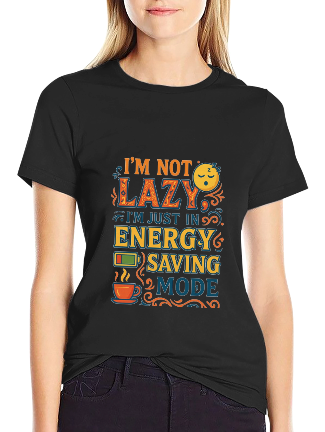 Lazy Energy Saving Mode Graphic Tee