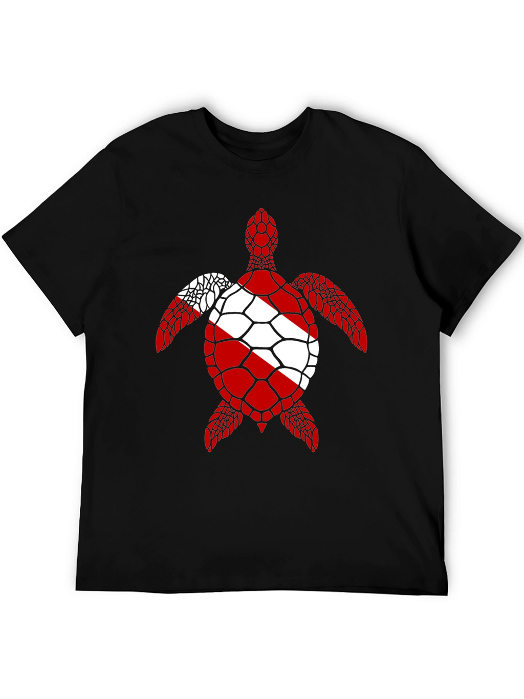 Scuba Diving Flag Turtle T-Shirt