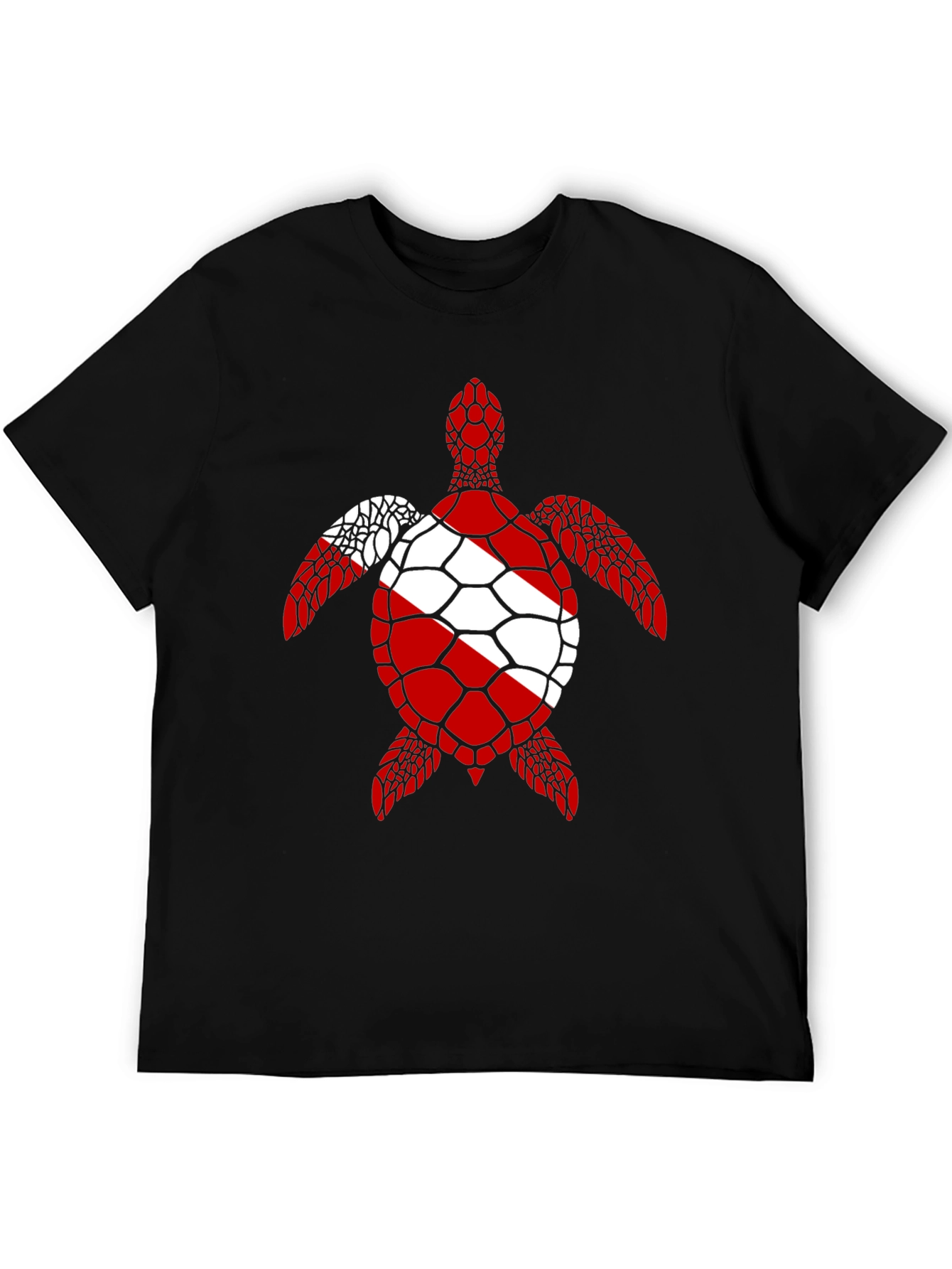 Scuba Diving Flag Turtle T-Shirt