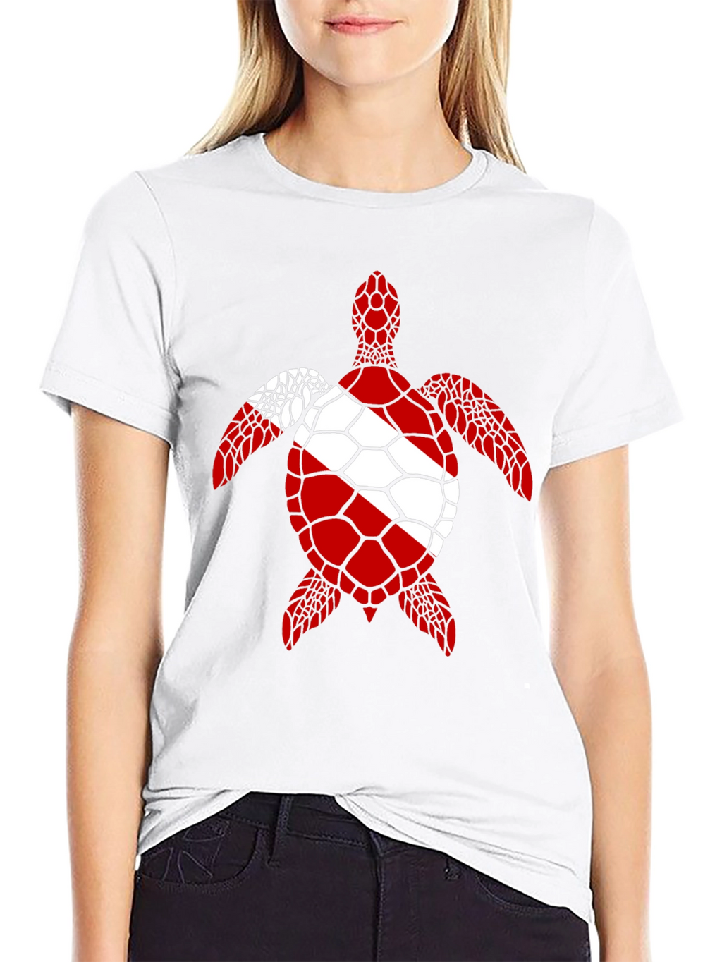 Scuba Diving Flag Turtle T-Shirt