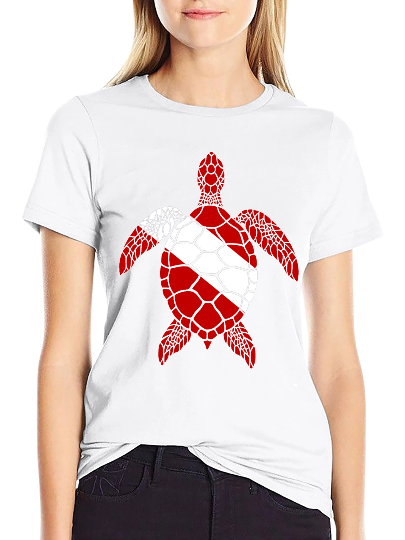 Scuba Diving Flag Turtle T-Shirt