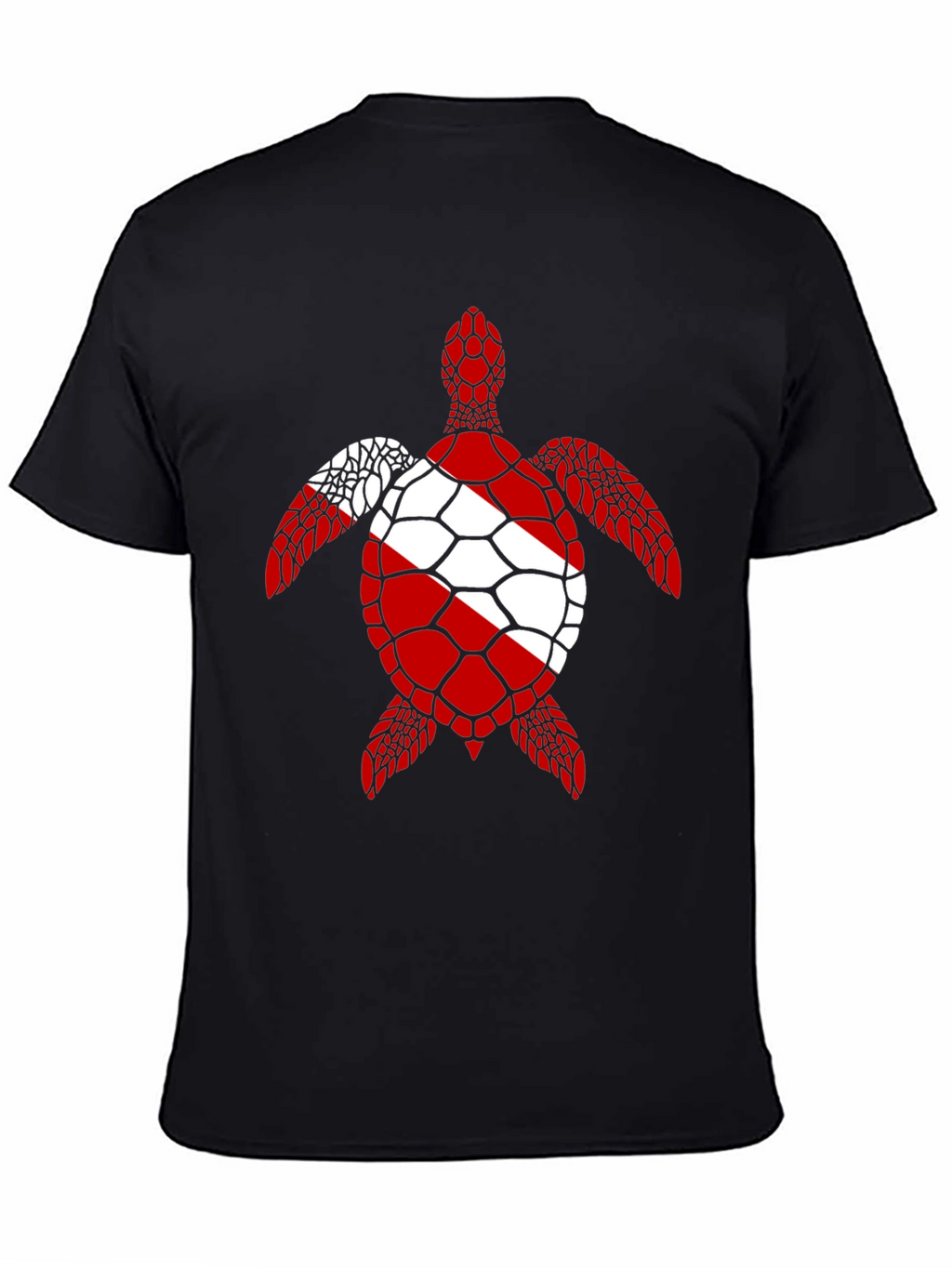 Scuba Diving Flag Turtle T-Shirt