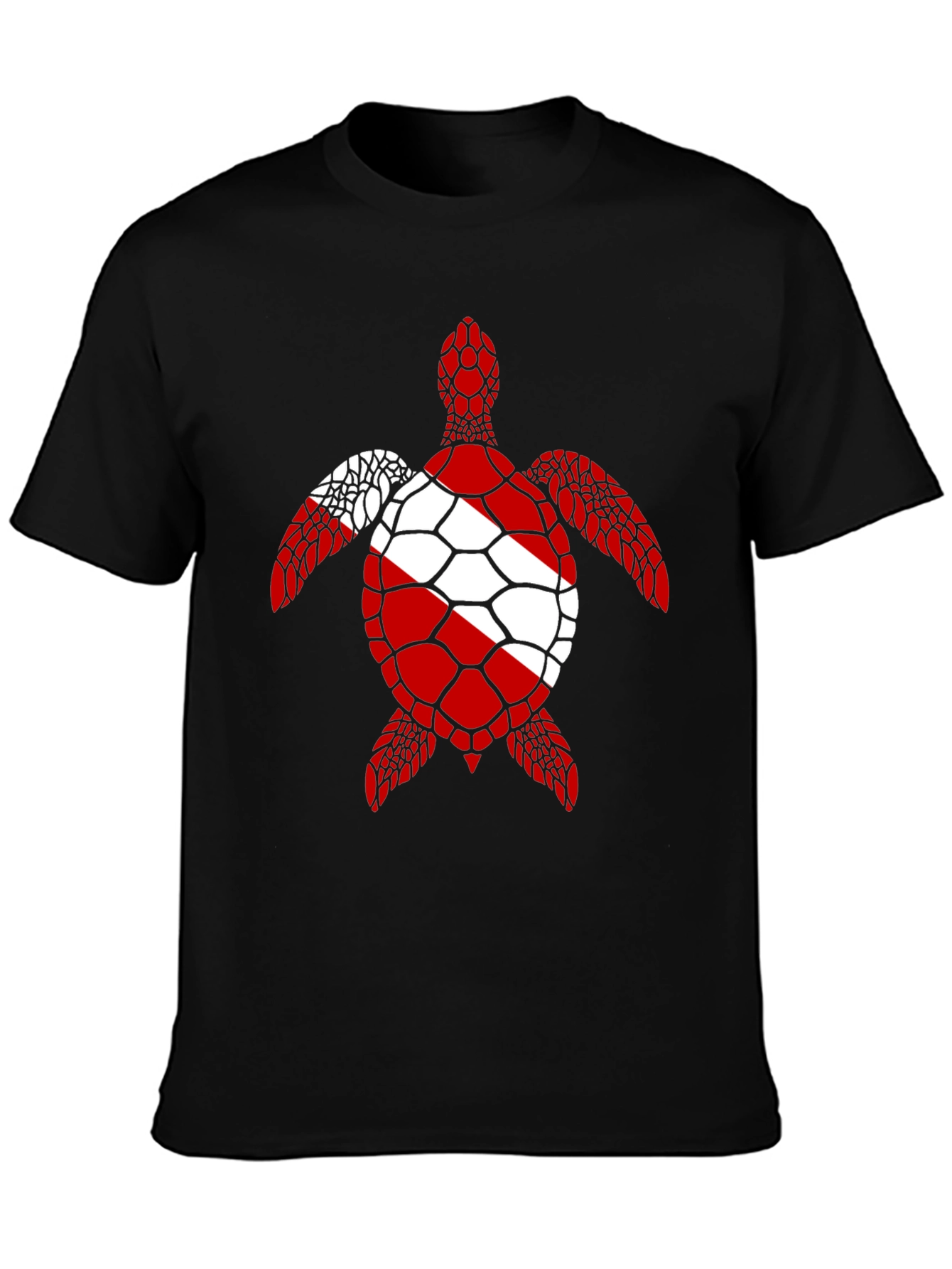 Scuba Diving Flag Turtle T-Shirt