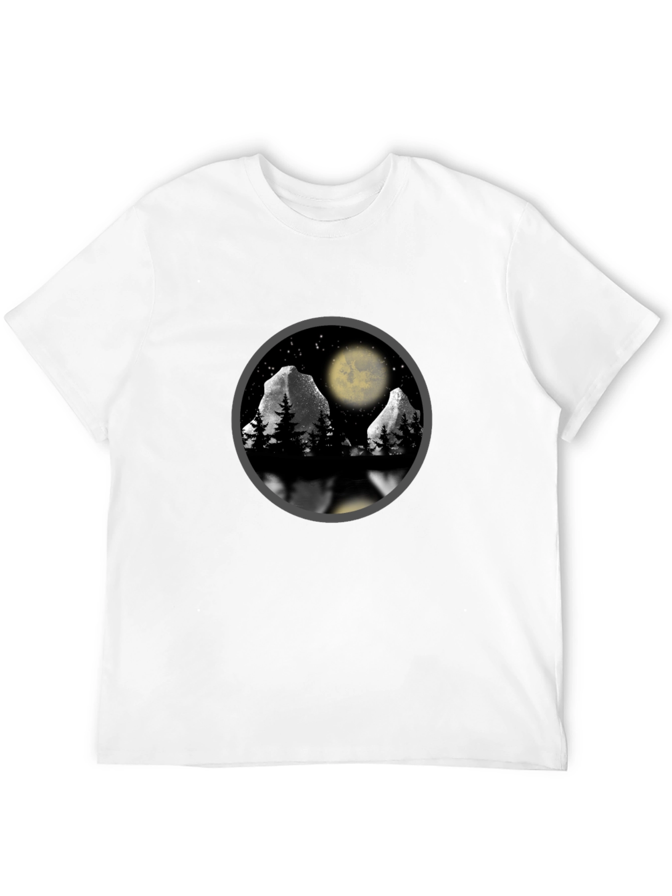 Mountain Moon T-Shirt - Nature Scene Graphic Tee
