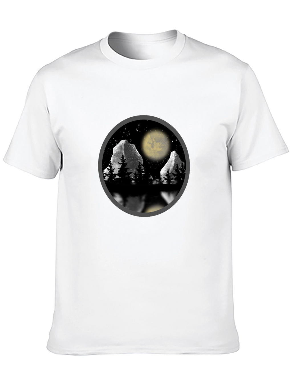 Mountain Moon T-Shirt - Nature Scene Graphic Tee