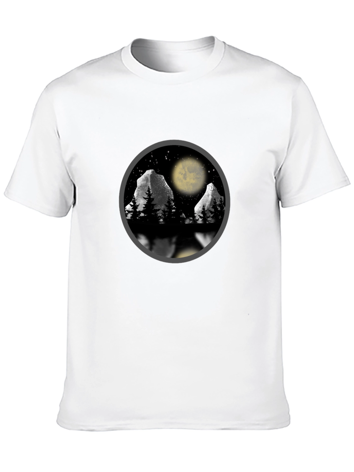 Mountain Moon T-Shirt - Nature Scene Graphic Tee