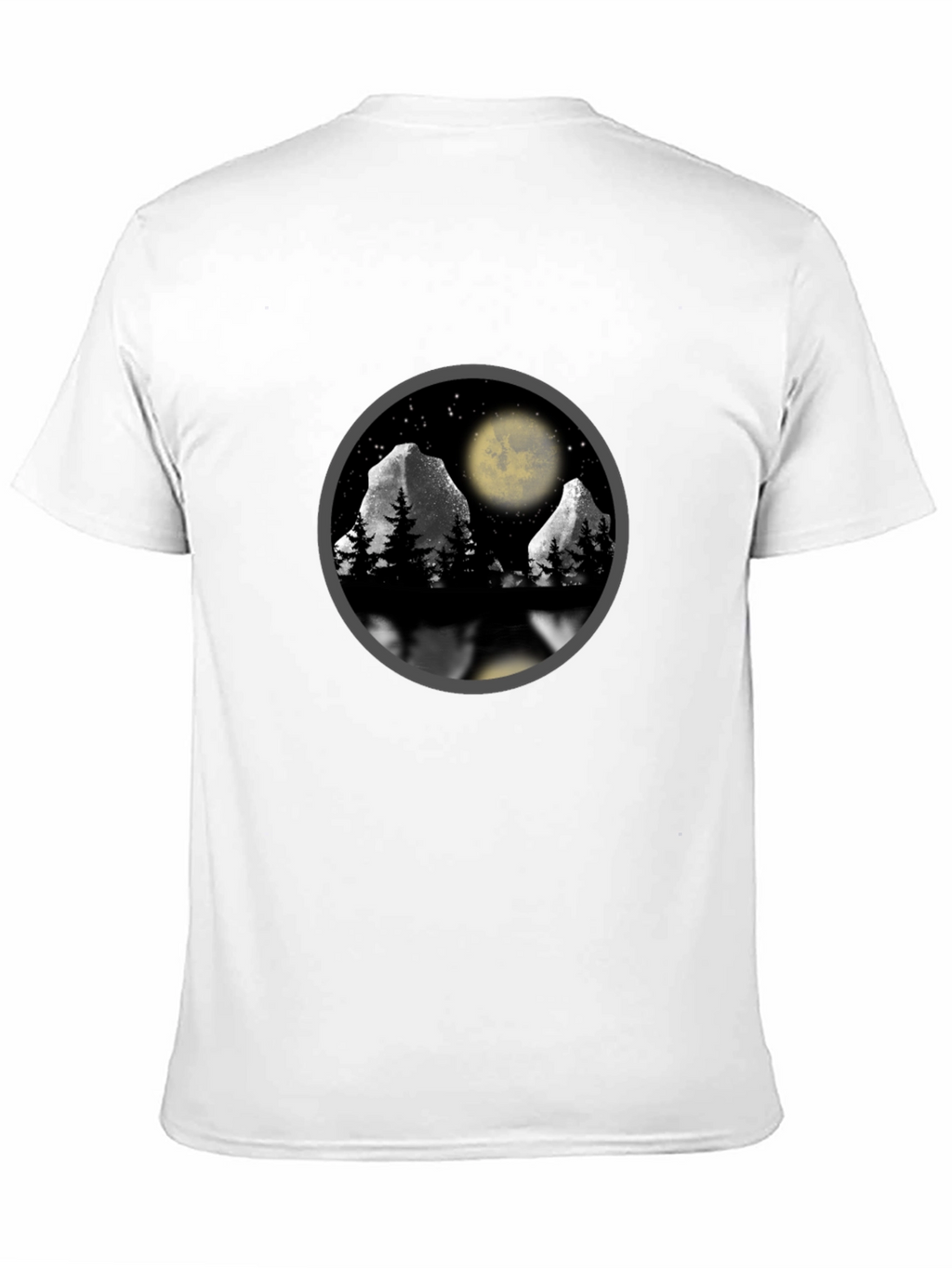 Mountain Moon T-Shirt - Nature Scene Graphic Tee