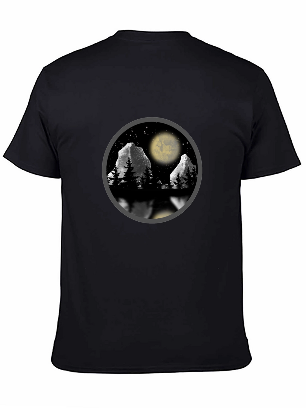 Mountain Moon T-Shirt - Nature Scene Graphic Tee