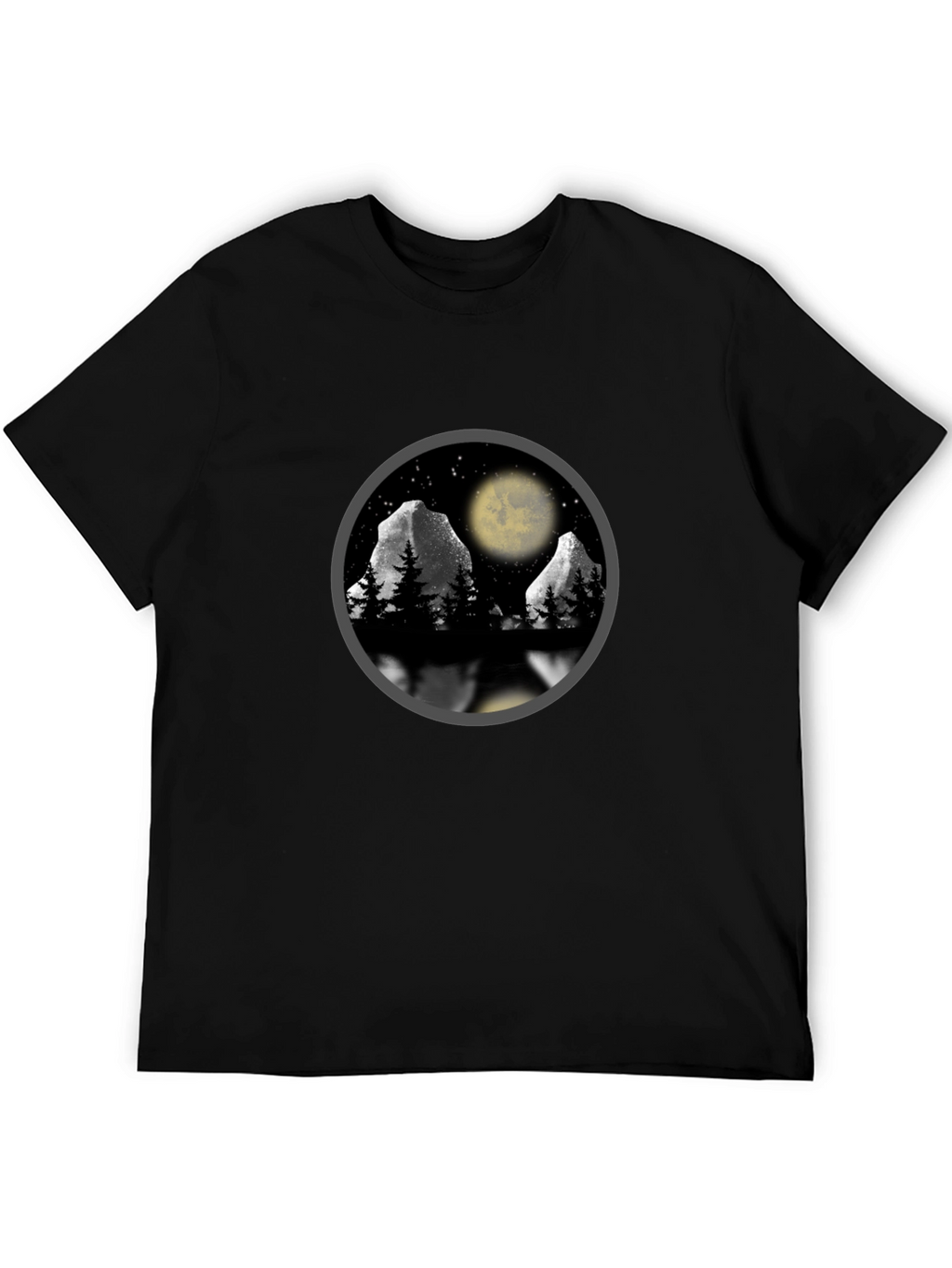 Mountain Moon T-Shirt - Nature Scene Graphic Tee