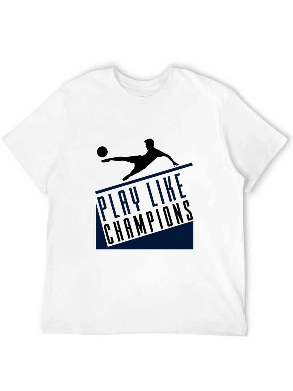 Play Like Champions Black Graphic T-Shirt