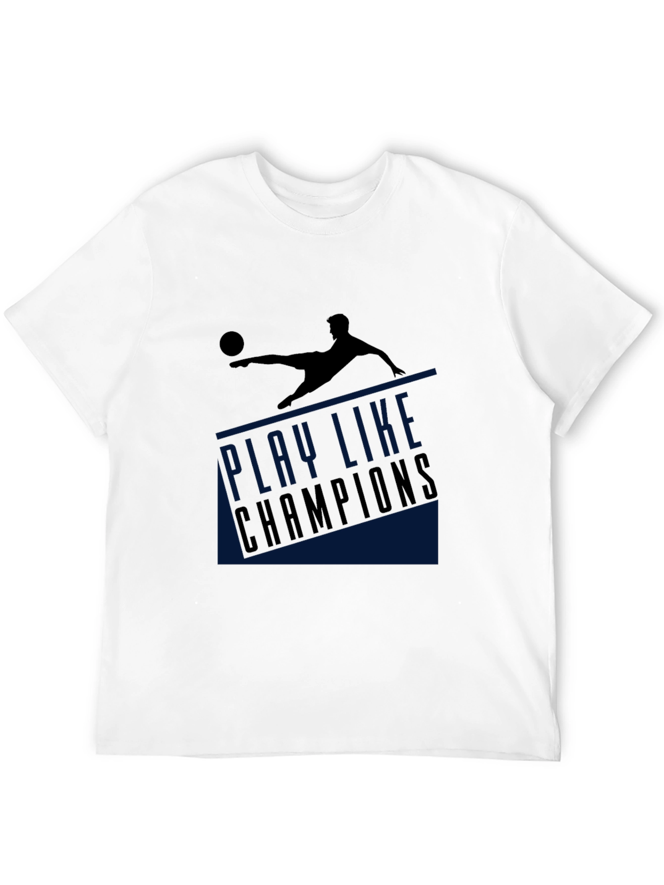 Play Like Champions Black Graphic T-Shirt