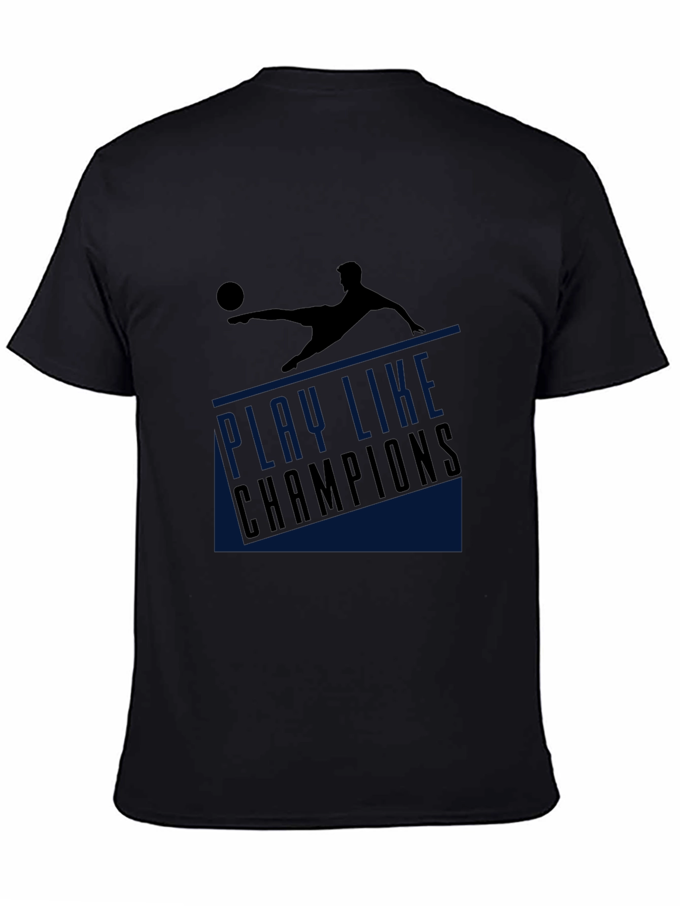 Play Like Champions Black Graphic T-Shirt