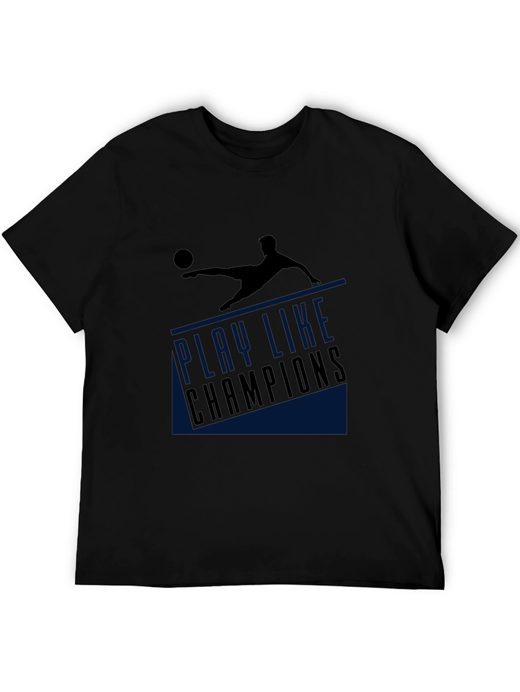 Play Like Champions Black Graphic T-Shirt