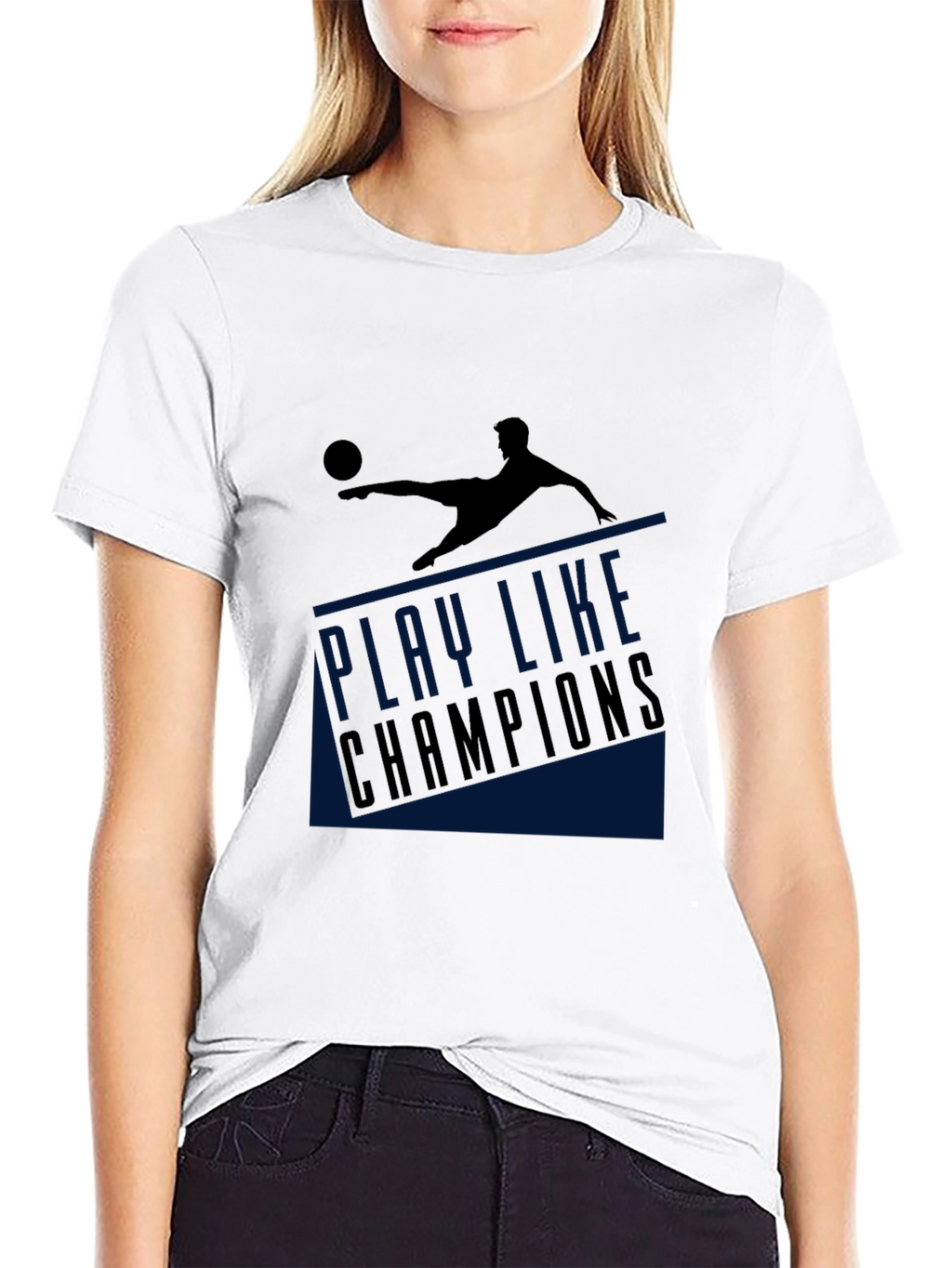 Play Like Champions Black Graphic T-Shirt