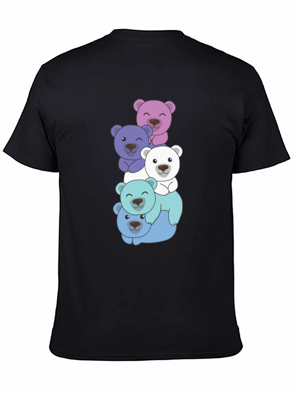 Cute Bear Stack T-Shirt - Fun & Playful Design