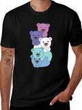 Cute Bear Stack T-Shirt - Fun & Playful Design