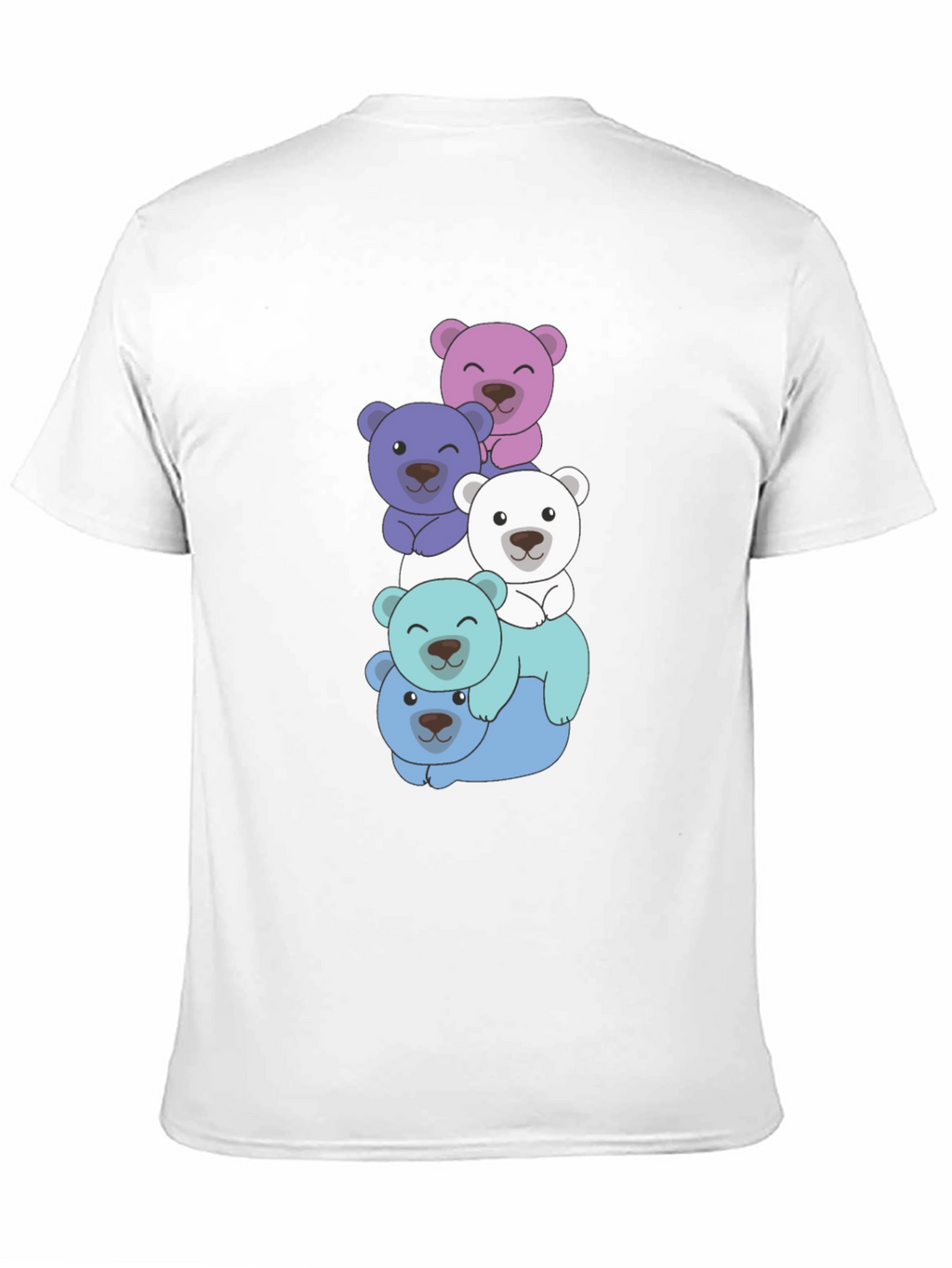 Cute Bear Stack T-Shirt - Fun & Playful Design