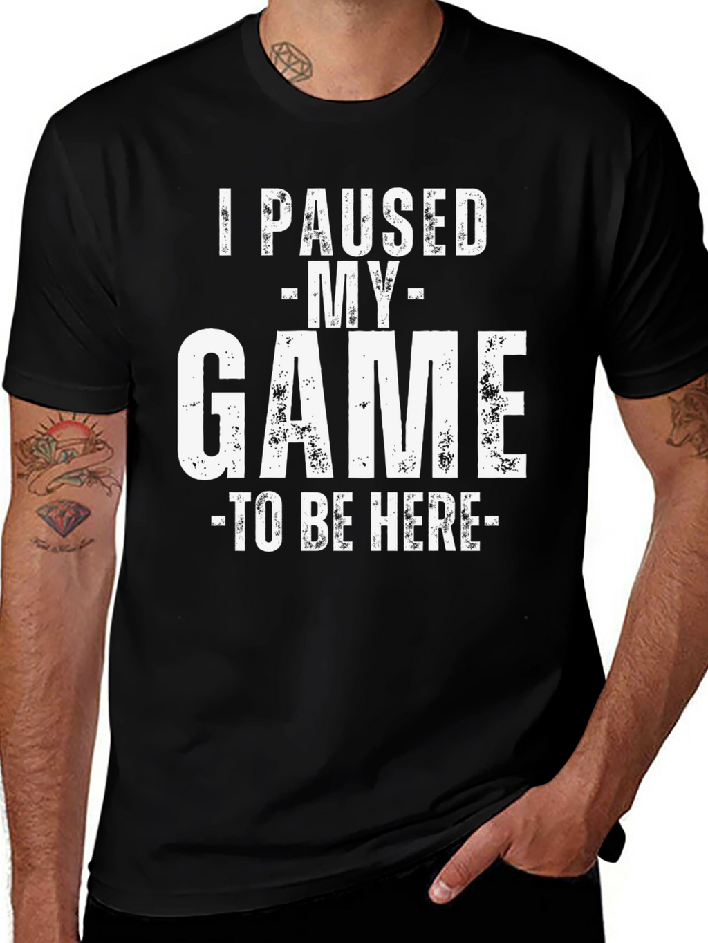 I Paused My Game To Be Here Graphic T-Shirt