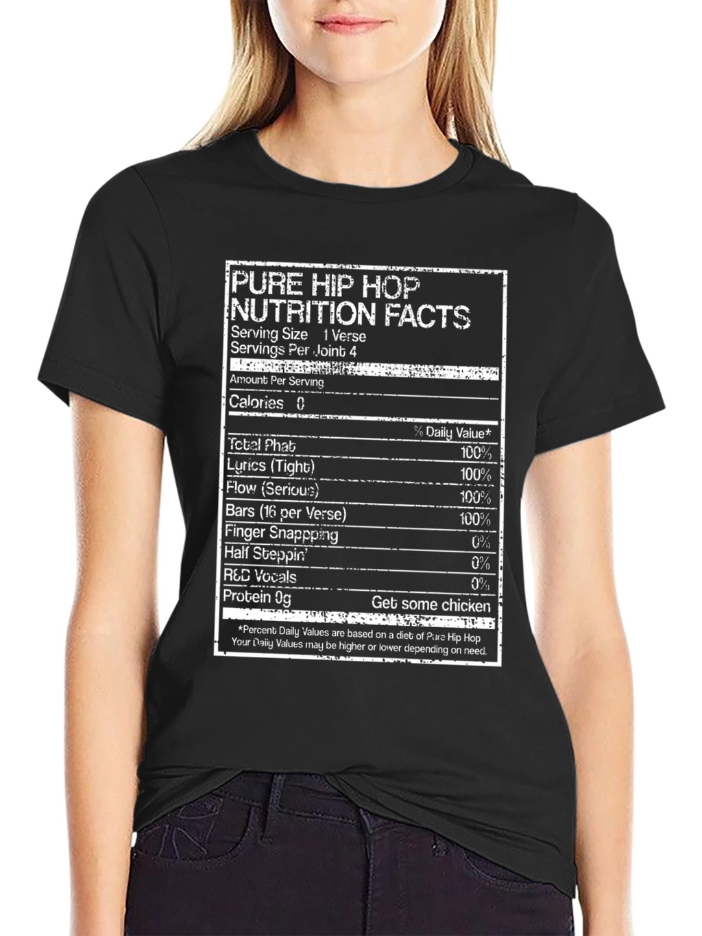 Pure Hip Hop Nutrition Facts T-Shirt