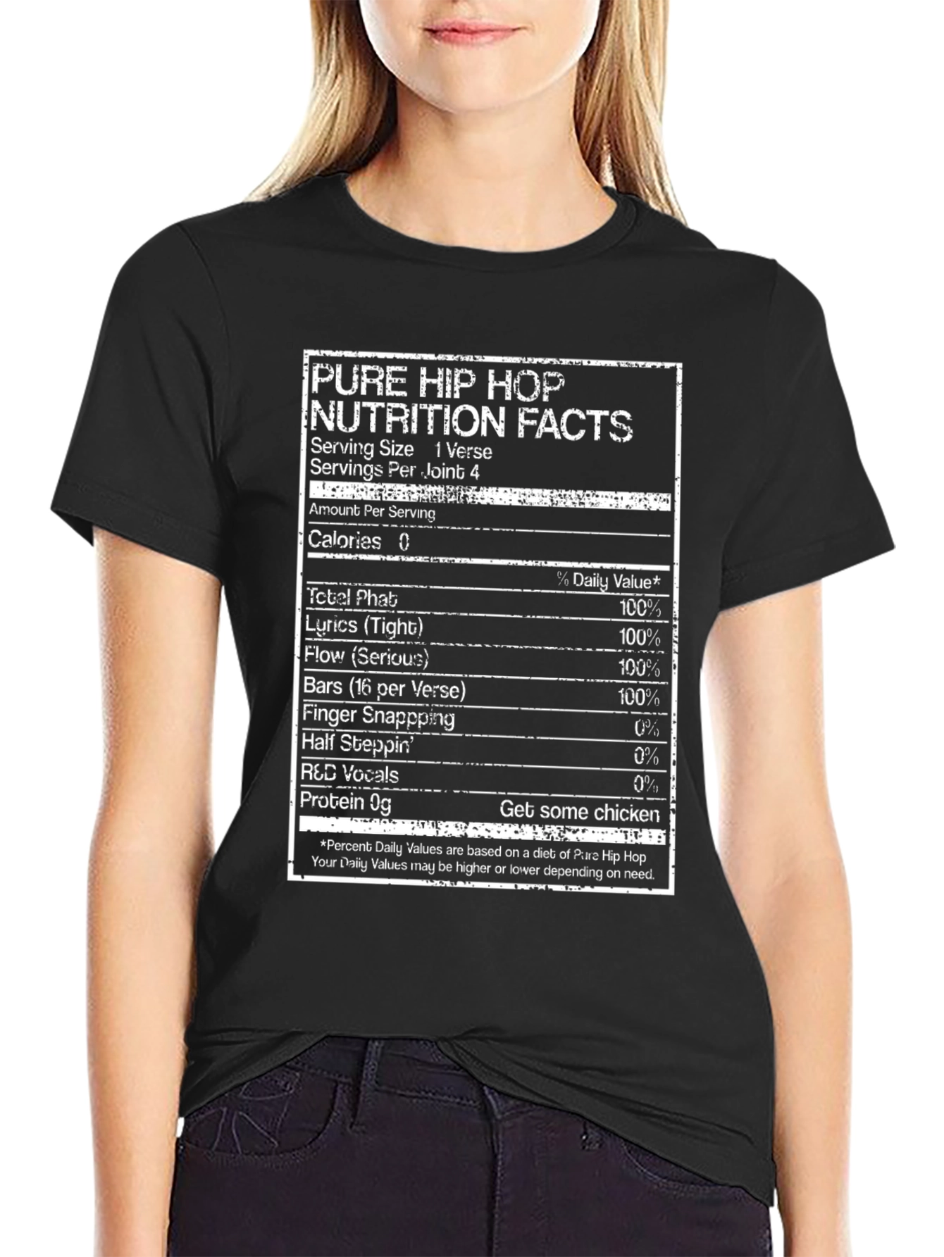 Pure Hip Hop Nutrition Facts T-Shirt