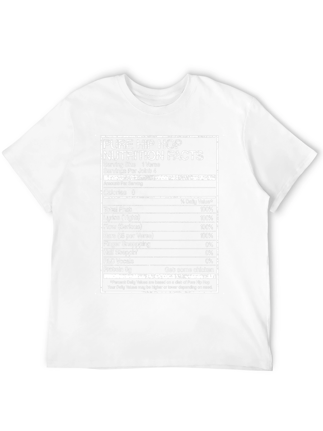 Pure Hip Hop Nutrition Facts T-Shirt