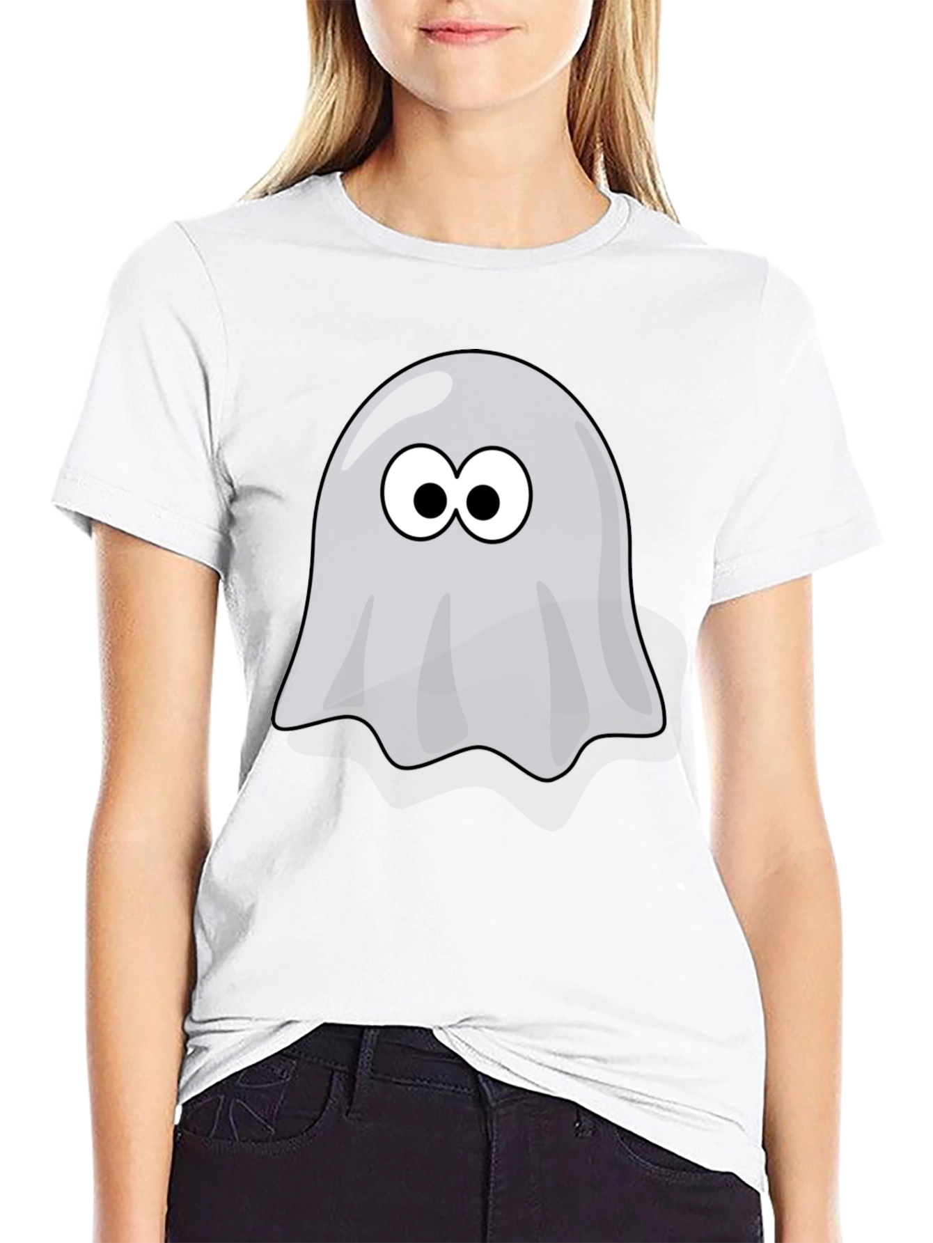 Ghost Graphic T-Shirt - Spooky Season Style!