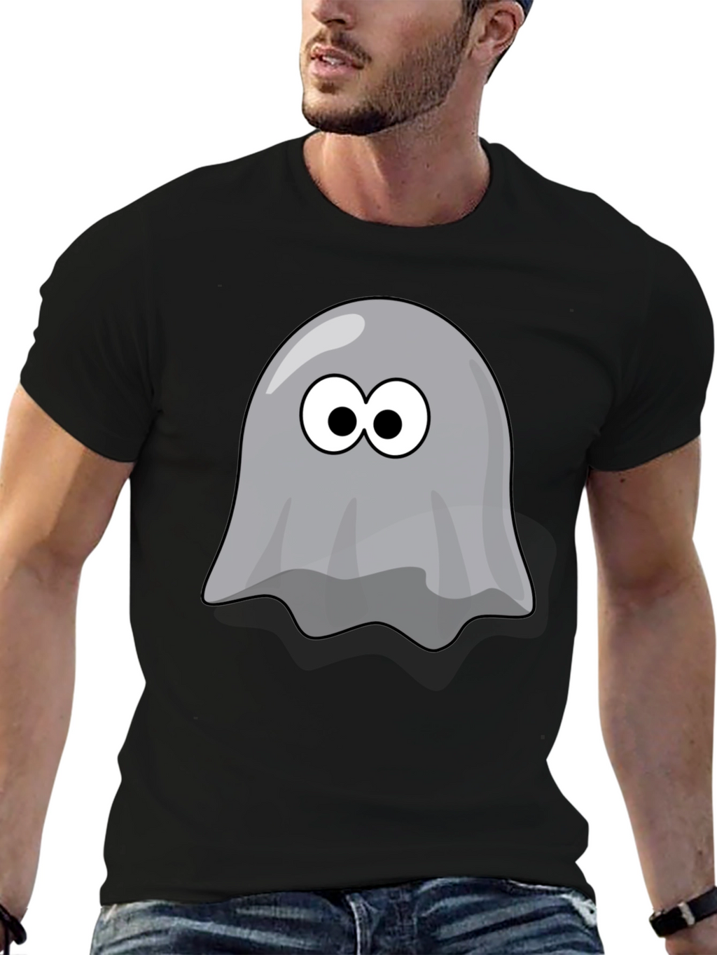 Ghost Graphic T-Shirt - Spooky Season Style!