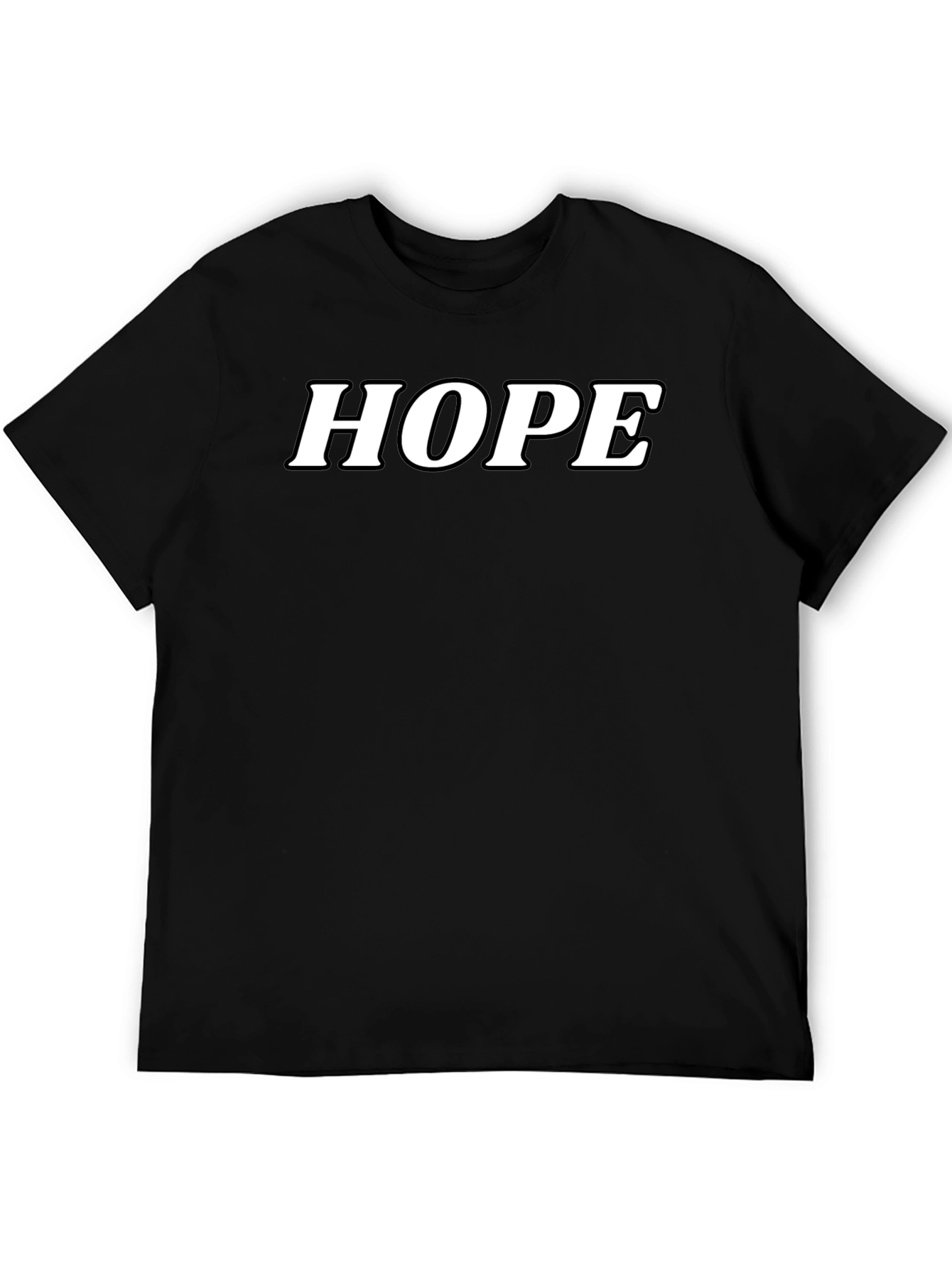 HOPE T-Shirt - Classic Black Cotton Blend Tee