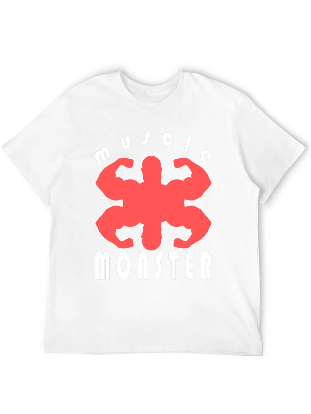 Muscle Monster Graphic Tee - Black Cotton T-Shirt