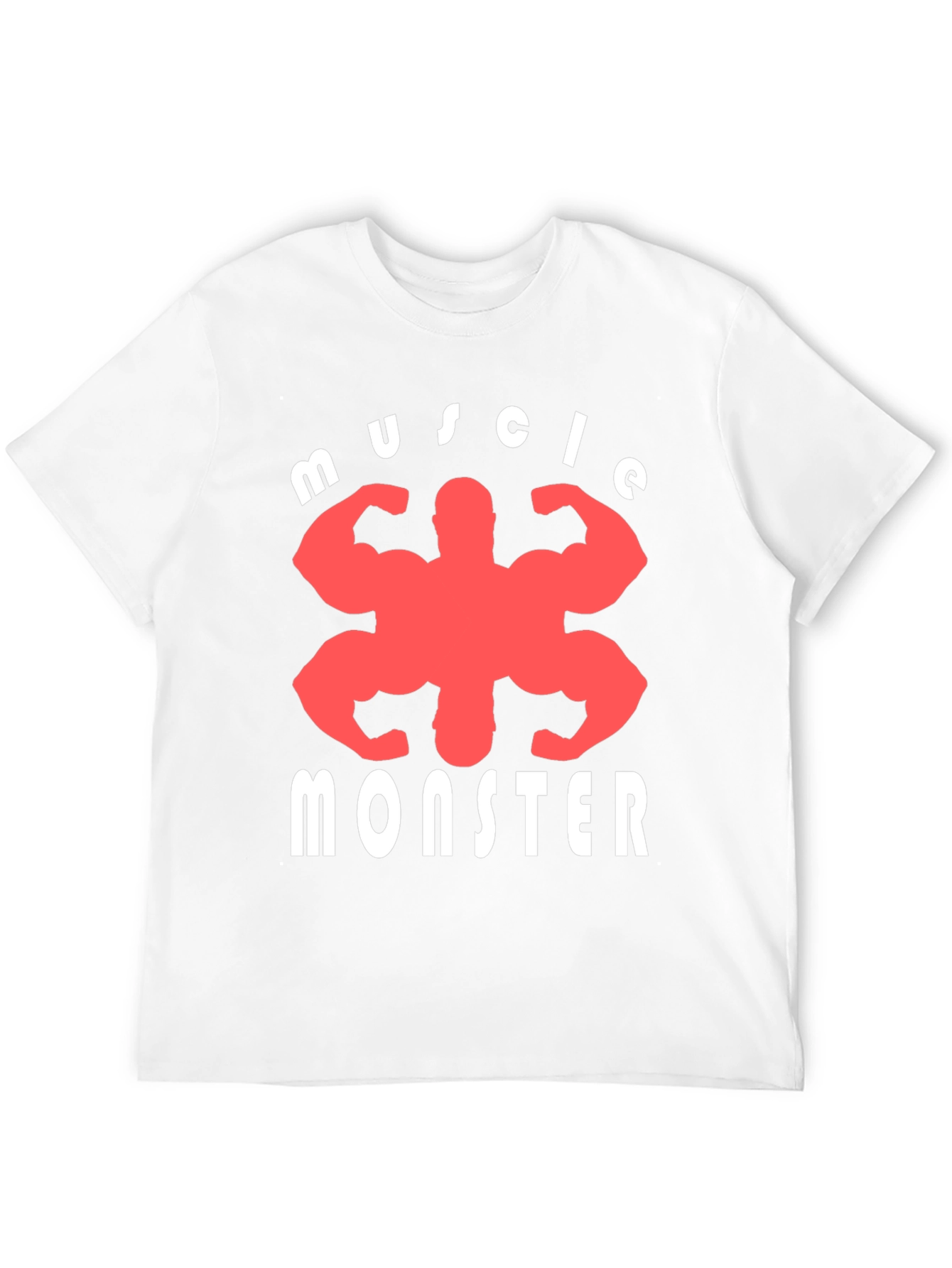 Muscle Monster Graphic Tee - Black Cotton T-Shirt
