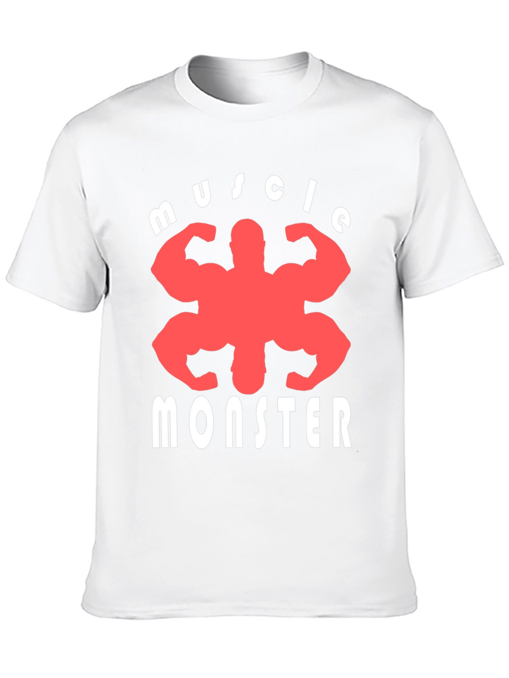 Muscle Monster Graphic Tee - Black Cotton T-Shirt