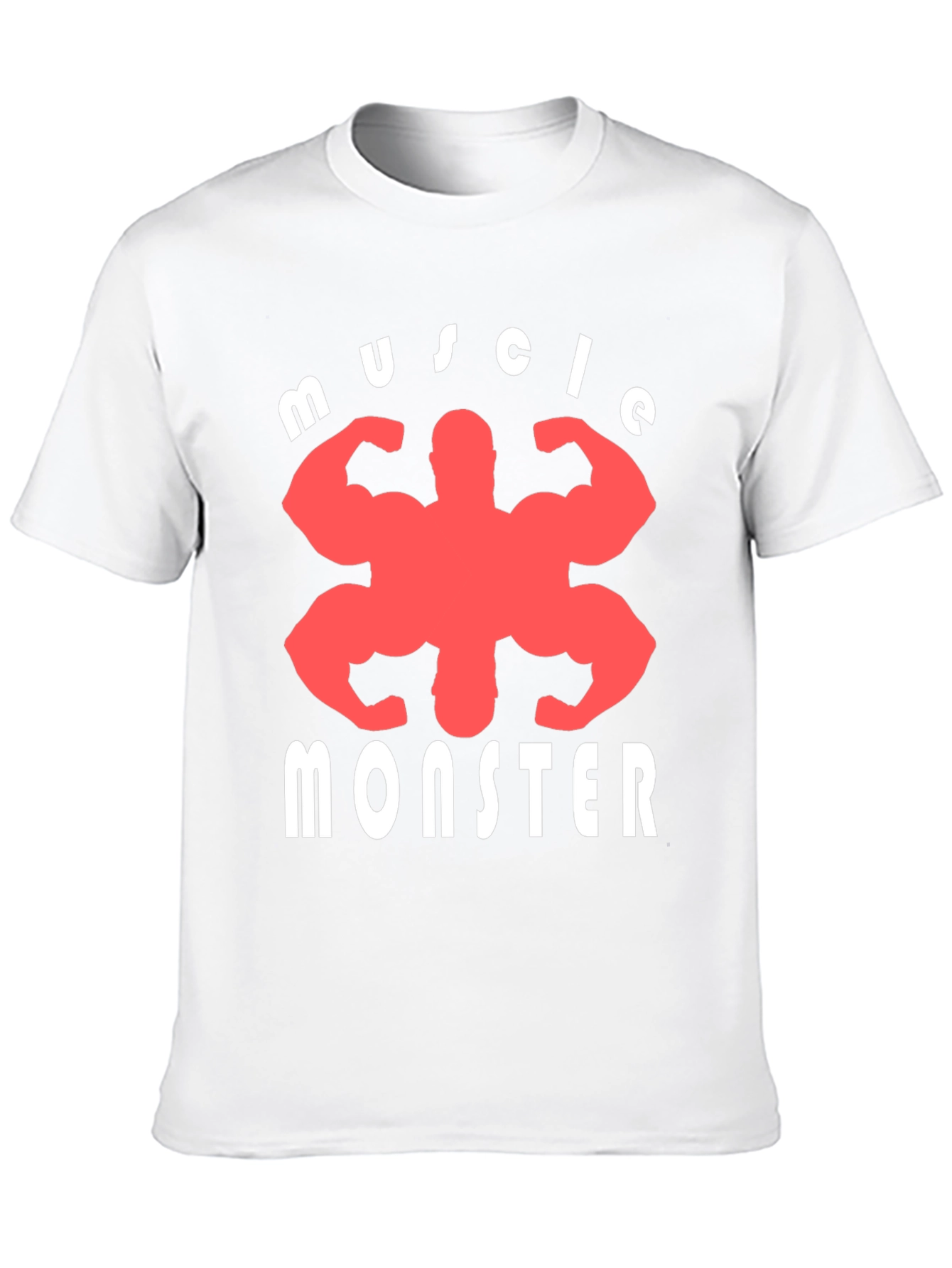 Muscle Monster Graphic Tee - Black Cotton T-Shirt