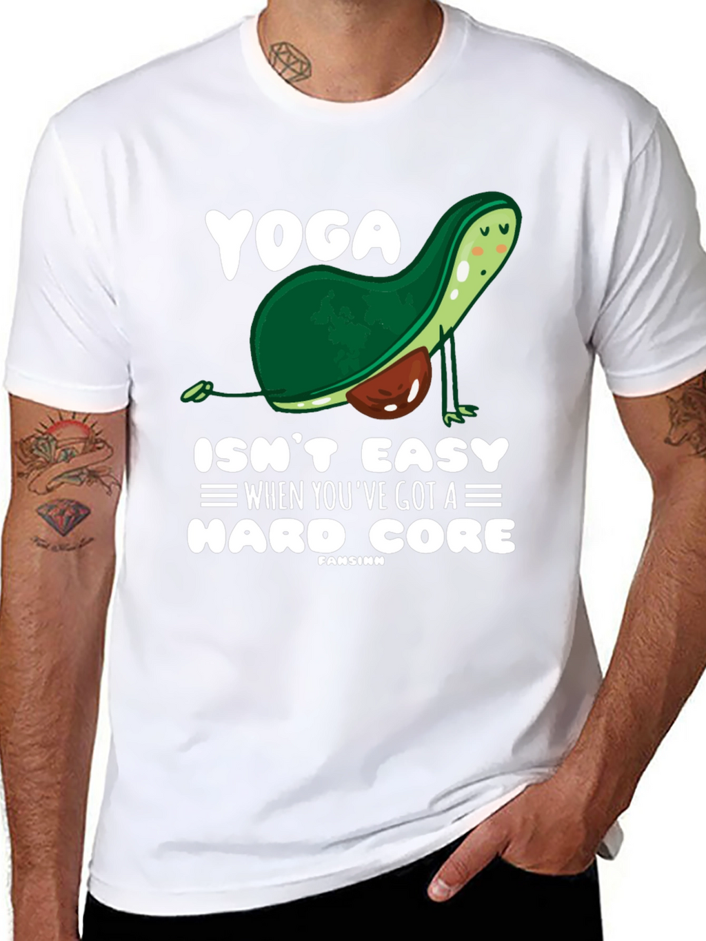 Yoga Avocado Hard Core T-Shirt