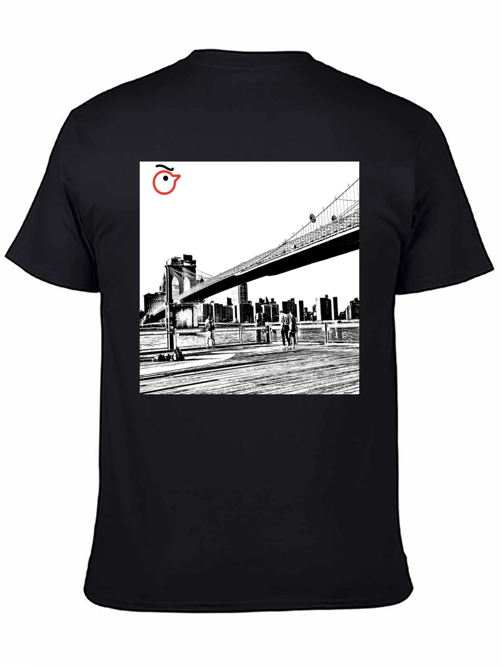 Brooklyn Bridge Graphic Tee - Modern Art T-Shirt