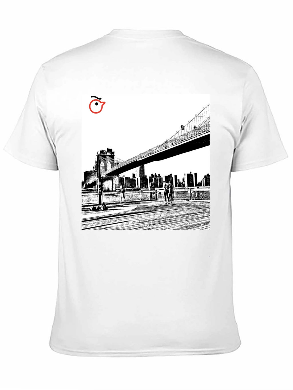 Brooklyn Bridge Graphic Tee - Modern Art T-Shirt