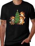 Festive Dog Christmas Tree T-Shirt