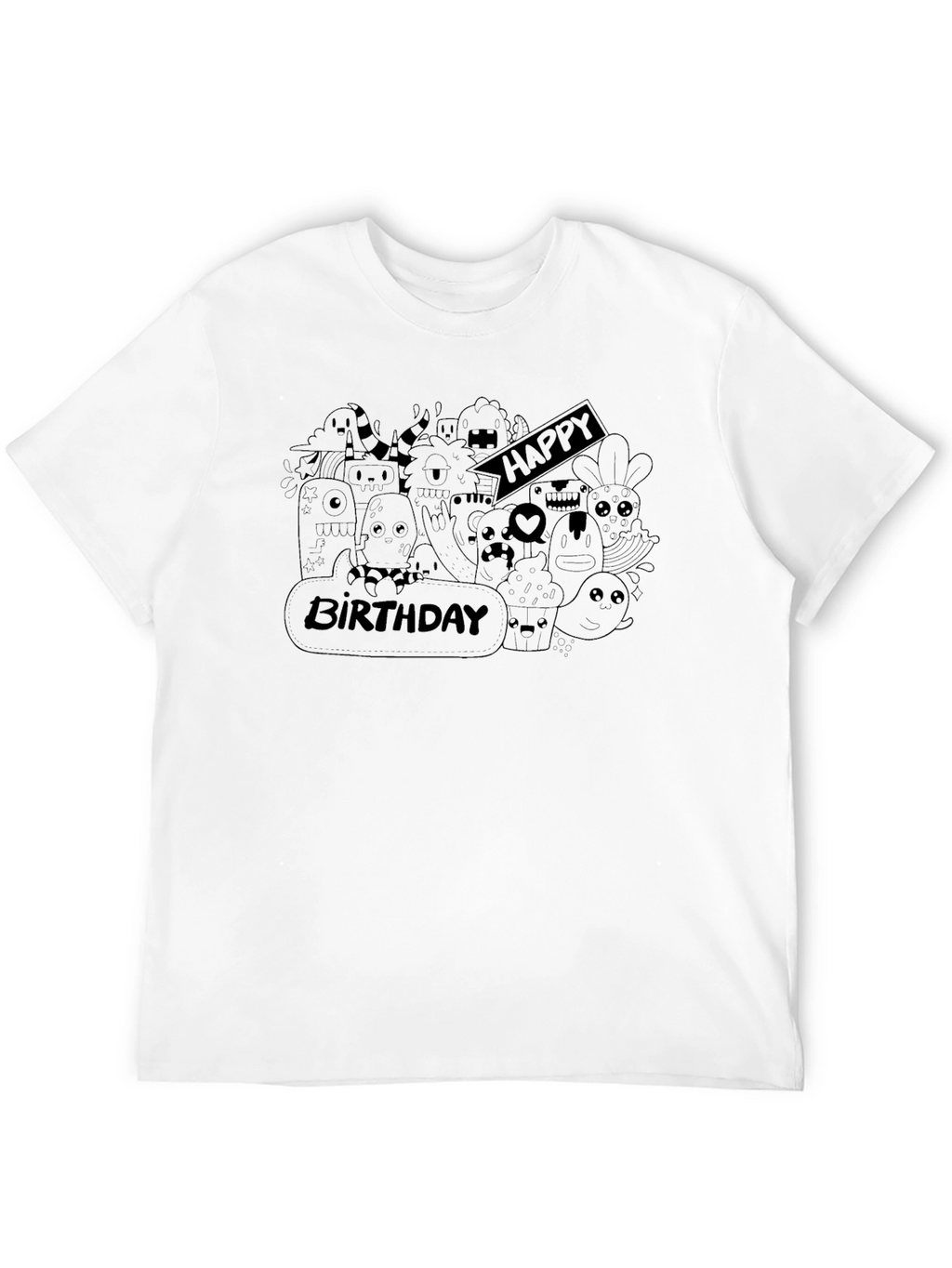 Happy Birthday Doodle T-Shirt
