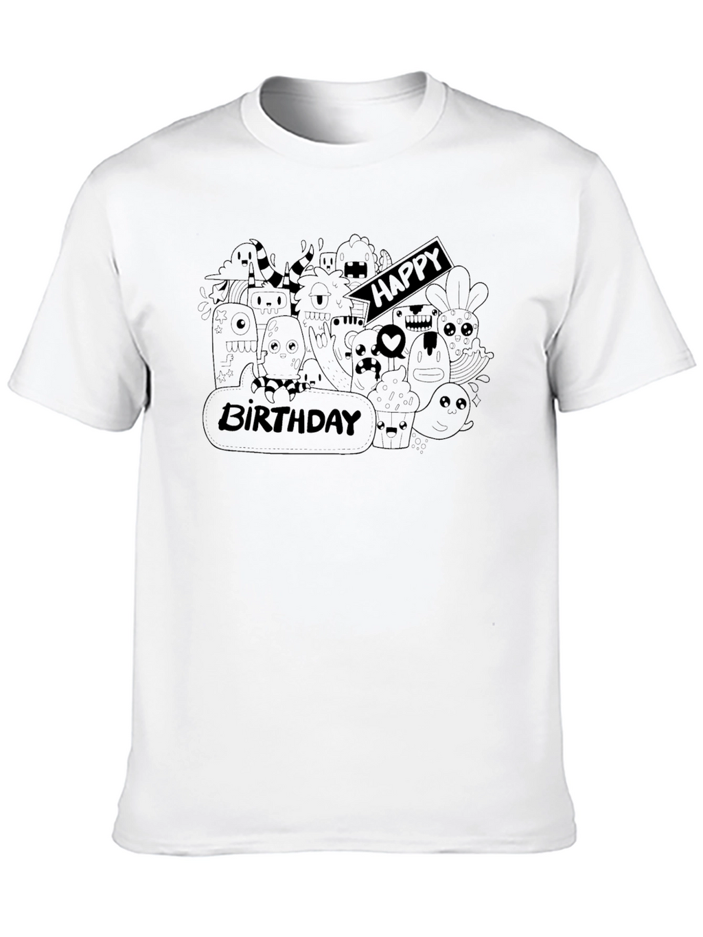 Happy Birthday Doodle T-Shirt