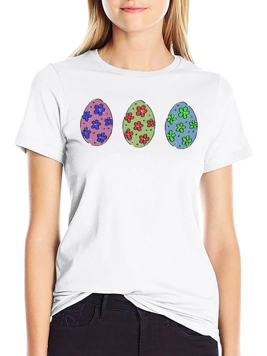 Easter Egg Flower T-Shirt - Fun Spring Apparel