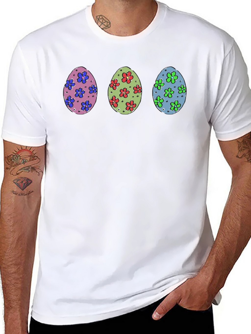 Easter Egg Flower T-Shirt - Fun Spring Apparel
