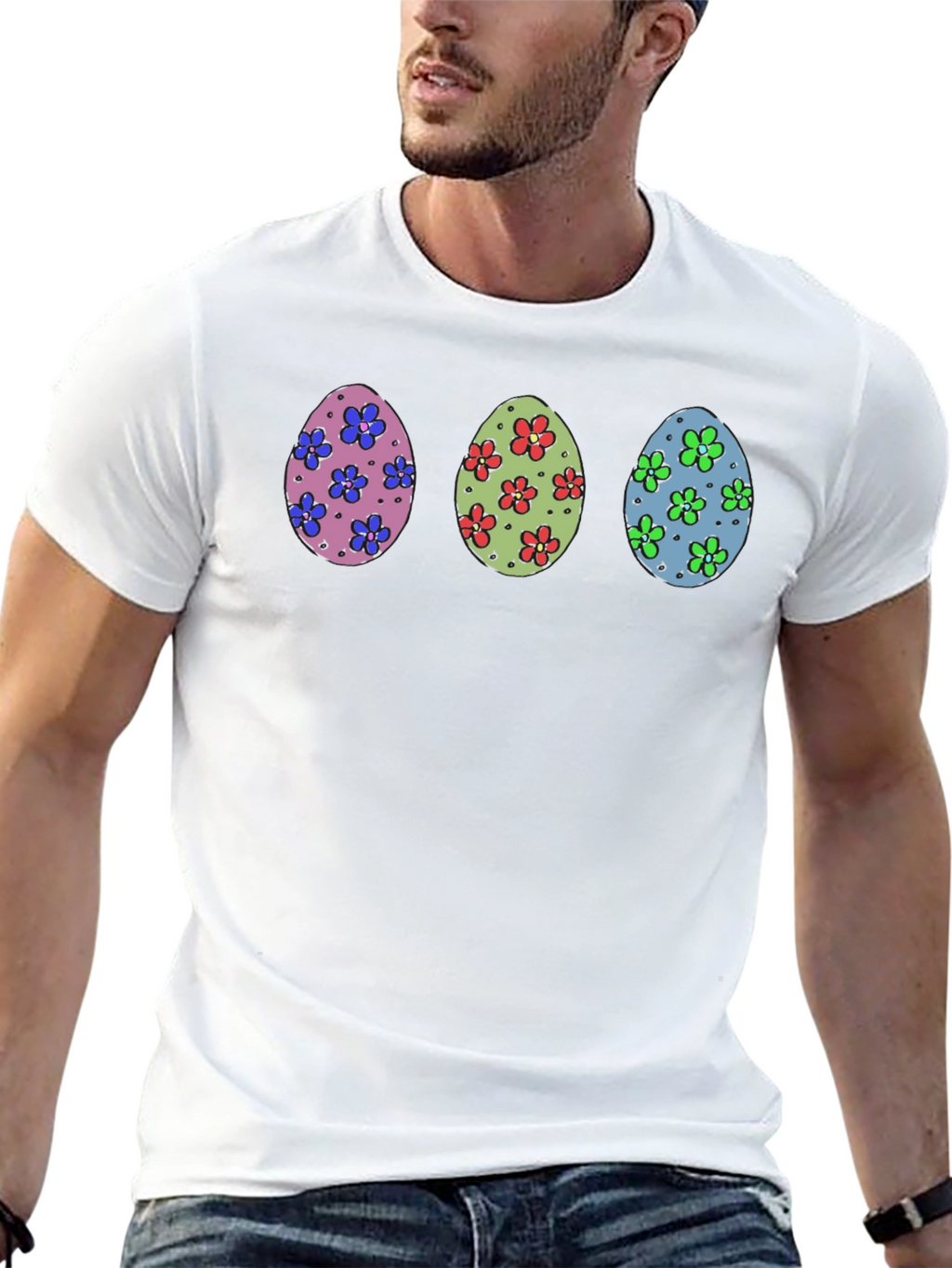 Easter Egg Flower T-Shirt - Fun Spring Apparel