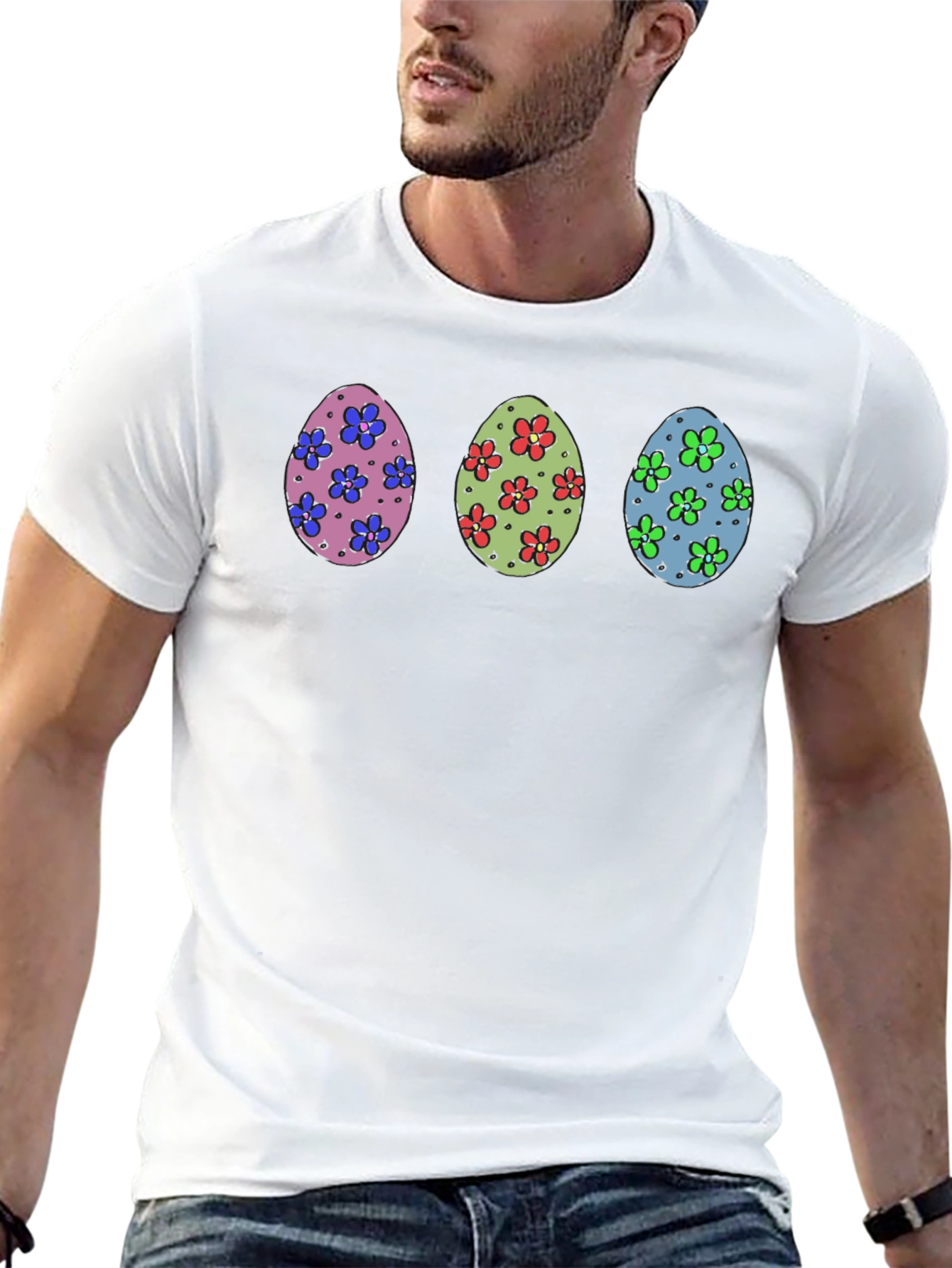 Easter Egg Flower T-Shirt - Fun Spring Apparel