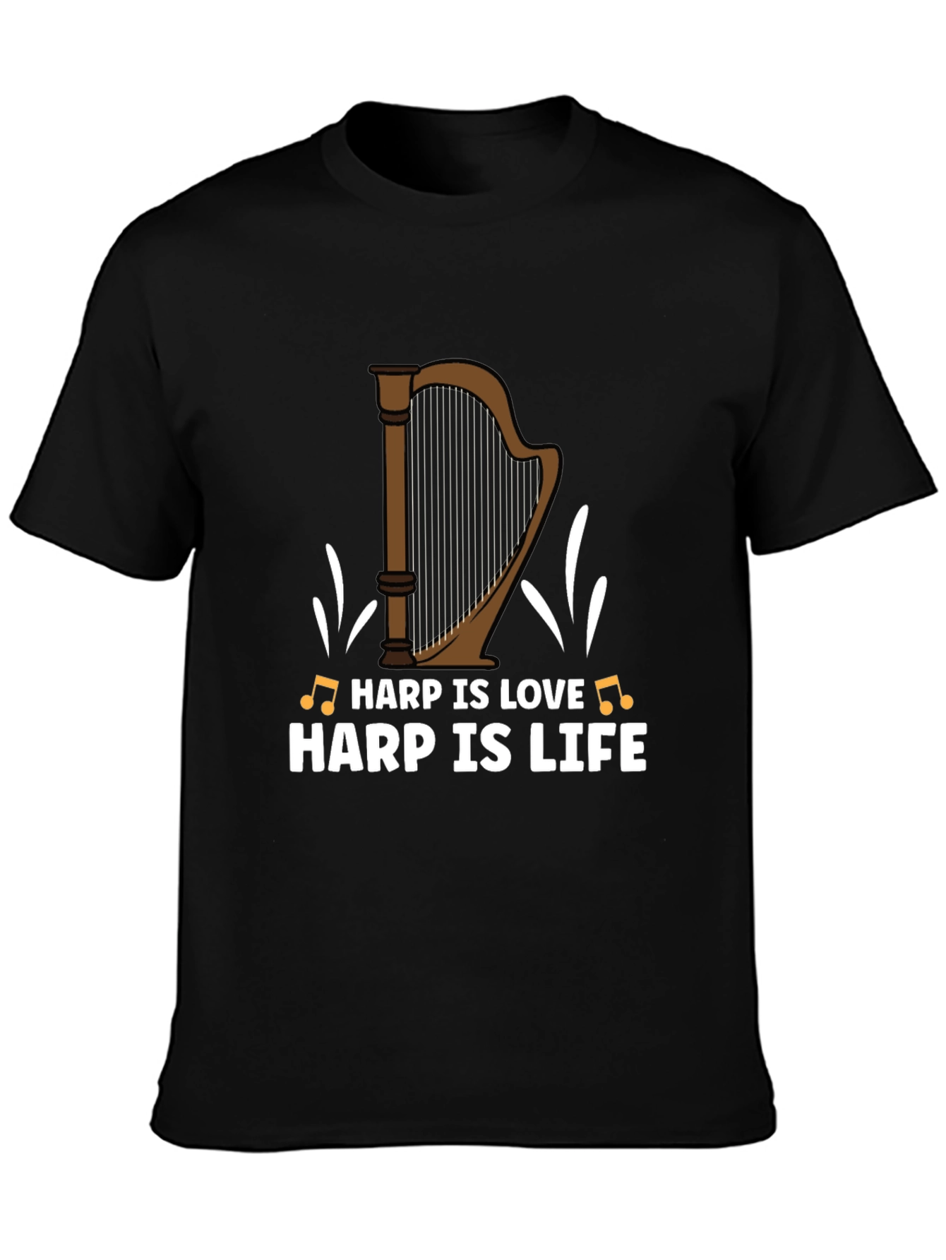 Harp Is Love Harp Is Life Graphic T-Shirt